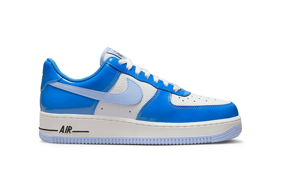 Pre-owned Nike Air Force 1 Low Blue Patent (women's) In Cobalt Bliss/summit White/black