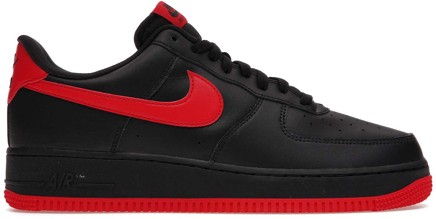 NWT Nike Air Force 1 Low Bred Black Gym Red Sneakers Men's 9.5 2016  AUTHENTIC
