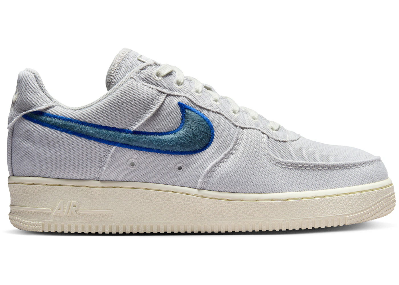 Nike Air Force Low Canvas Photon Dust Game Royal Pale Ivory