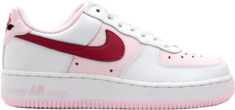 Nike Toddler Force 1 Low White/White-Picante Red