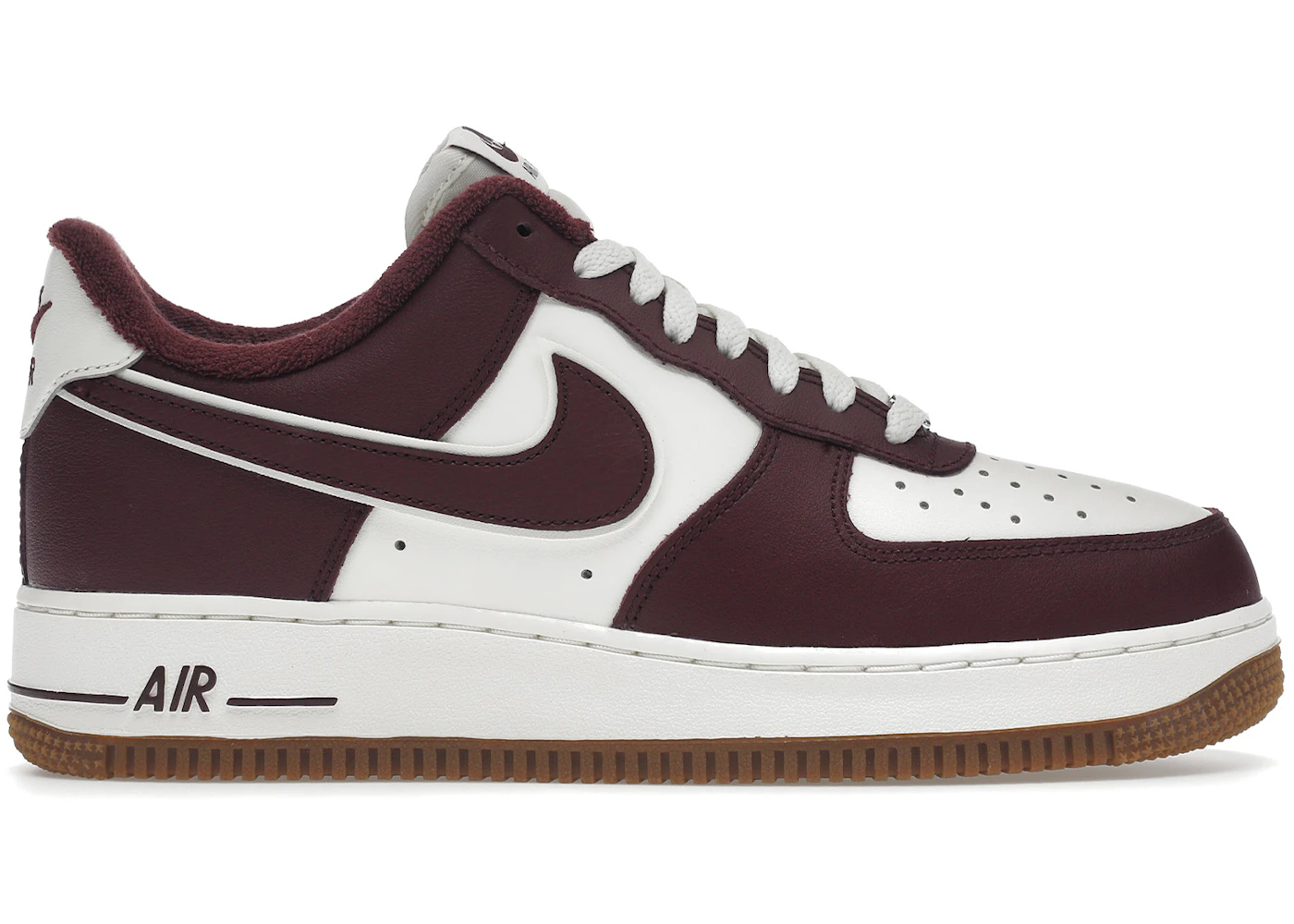 Nike Air Force Low College Pack Night Maroon Men's DQ7659-102 US