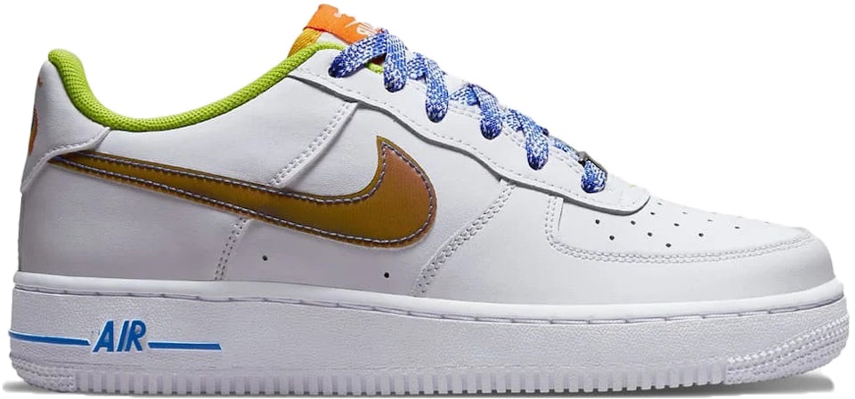 Nike Air Force 1 Low Color-Shift Swoosh White (GS) Kids' - DQ7767-100 - US