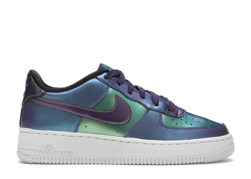 nike air force 1 purple and green