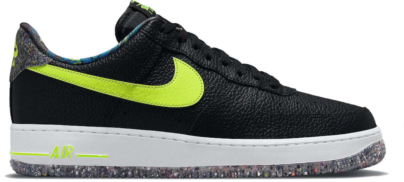 Off White Nike Air Force 1 Low Black + Volt Info