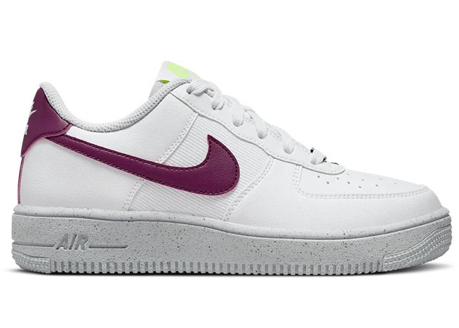 Nike Air Force 1 Low Crater Next Nature White Sangria (GS) Kids