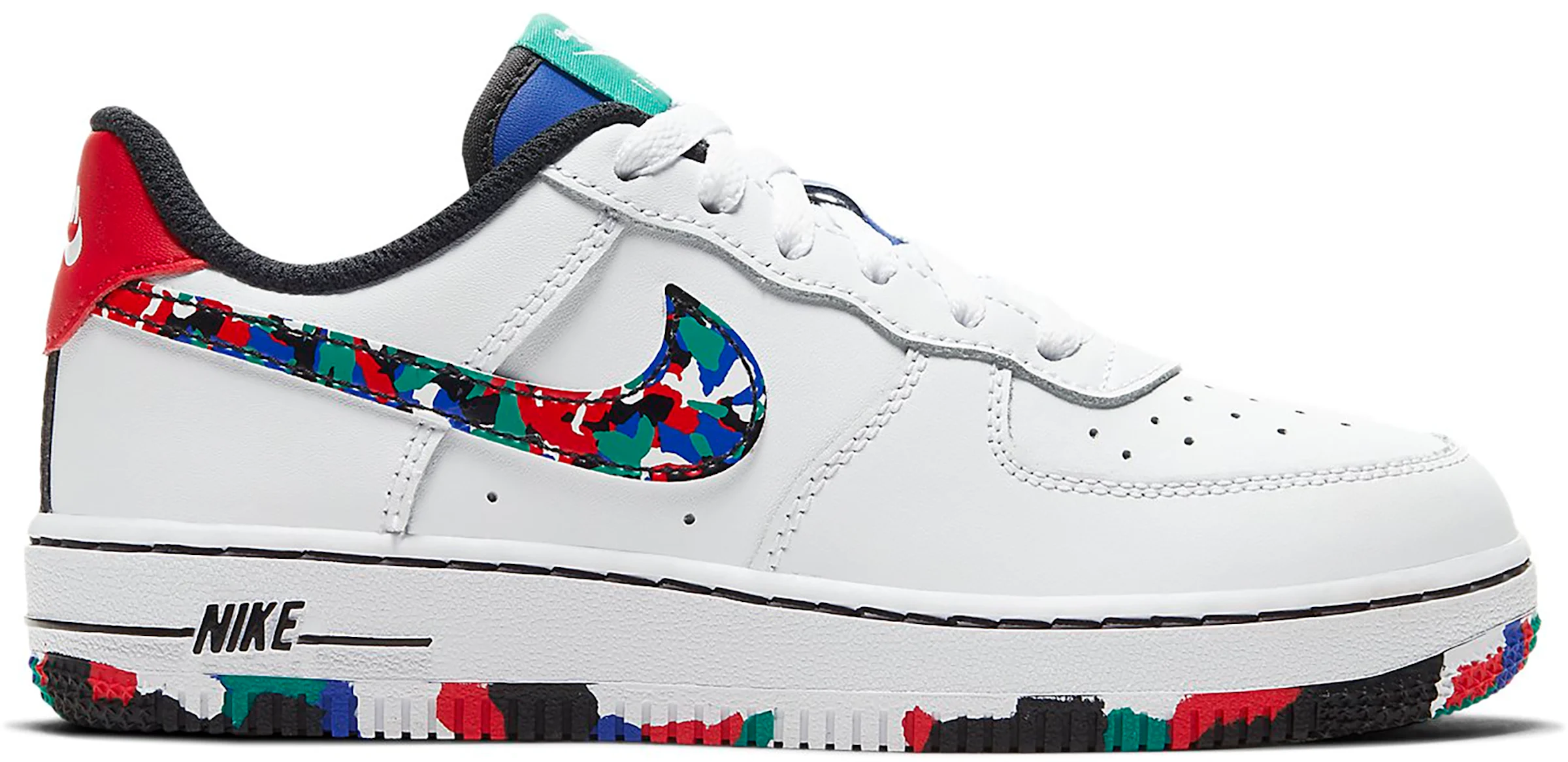 Nike Air Force 1 Low Crayon White Multi (PS) キッズ - CU4634-100 ...