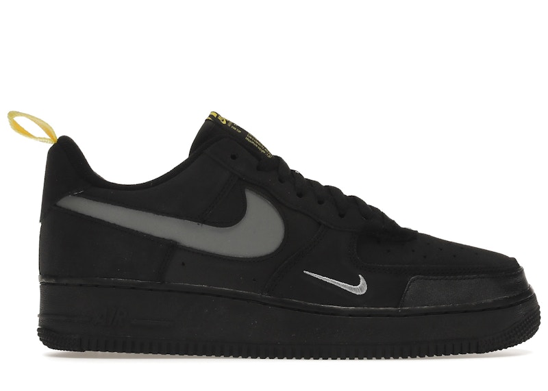 Nike air force 1 shop low black with white swoosh