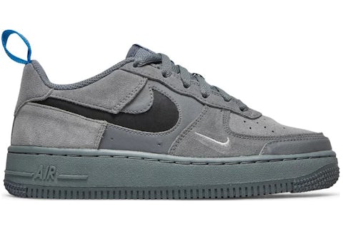 Nike Air Force Low Cut Out Swoosh Smoke Grey (GS) DQ1097-001 GB
