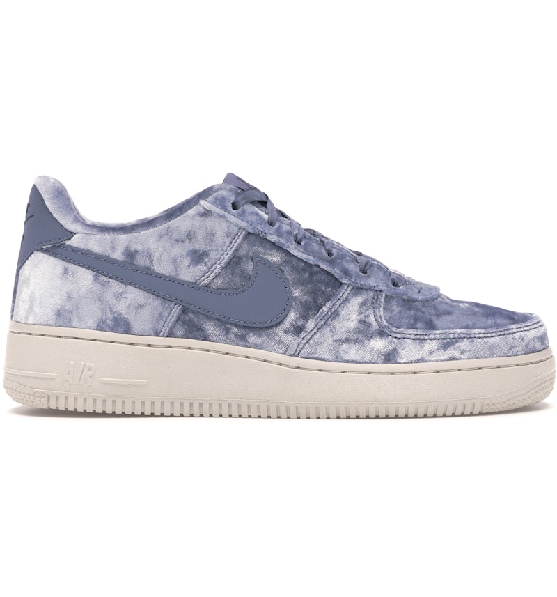 Nike Sneaker Velvet Air Force Blue Nike Af1 Velvet Blue Air Force
