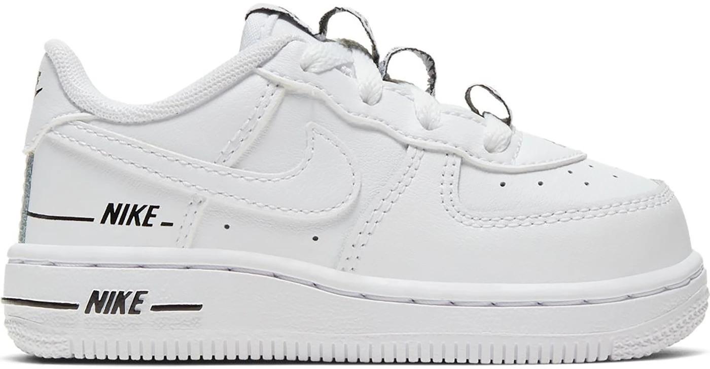 Nike Air Force 1 Low Double Air White Black (TD) Toddler - CW0986