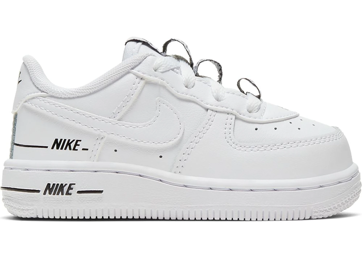 Nike air force top 1 double air white