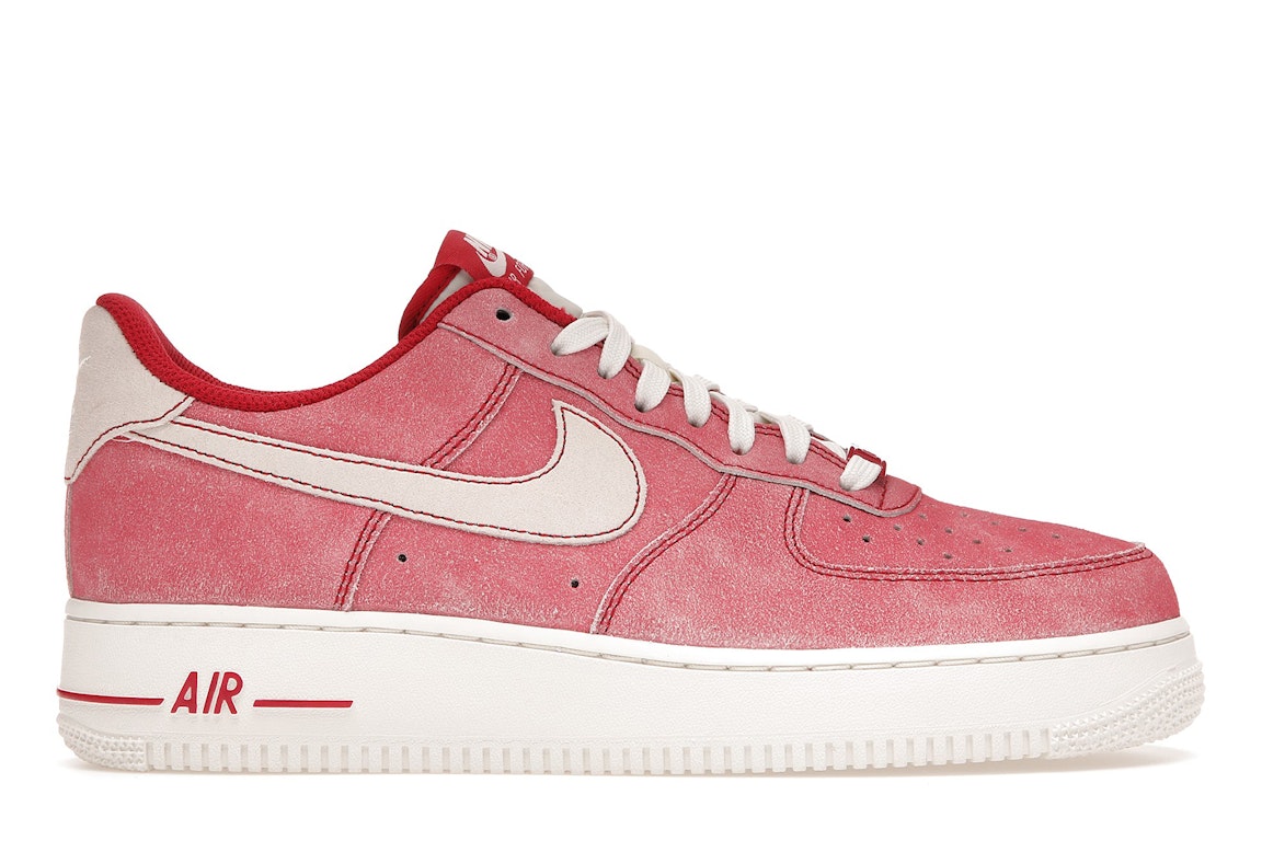 Pre-owned Nike Air Force 1 Low Dusty Red Suede In Gym Red/sail