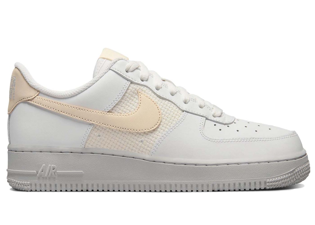 Pre-owned Nike Air Force 1 Low Essential Cross Stitch Summit White Fossil (women's) In Summit White/fossil