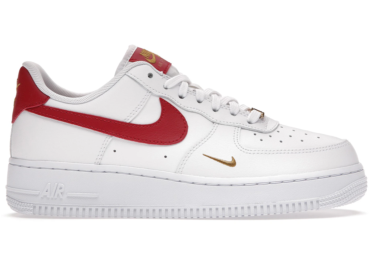 Nike air force 1 swoosh red Clearance