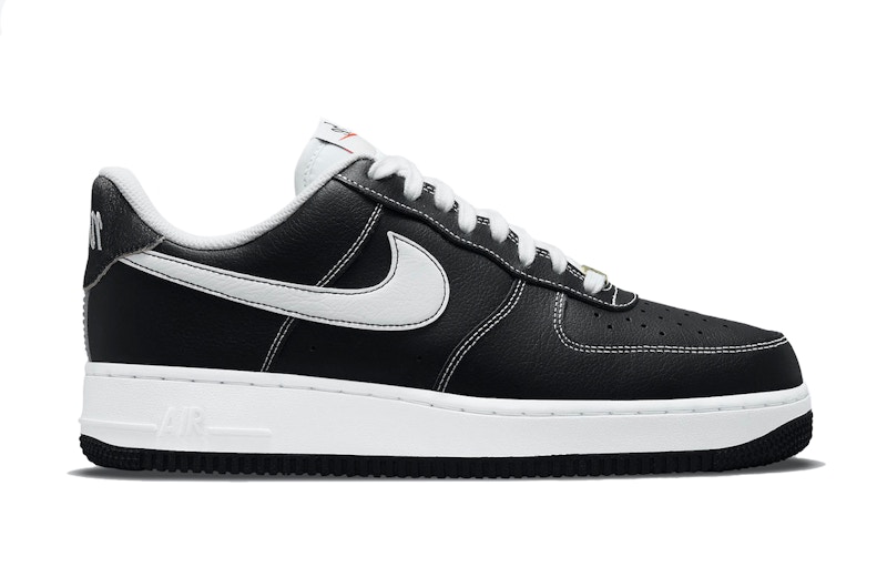 nike air force 1 black white low