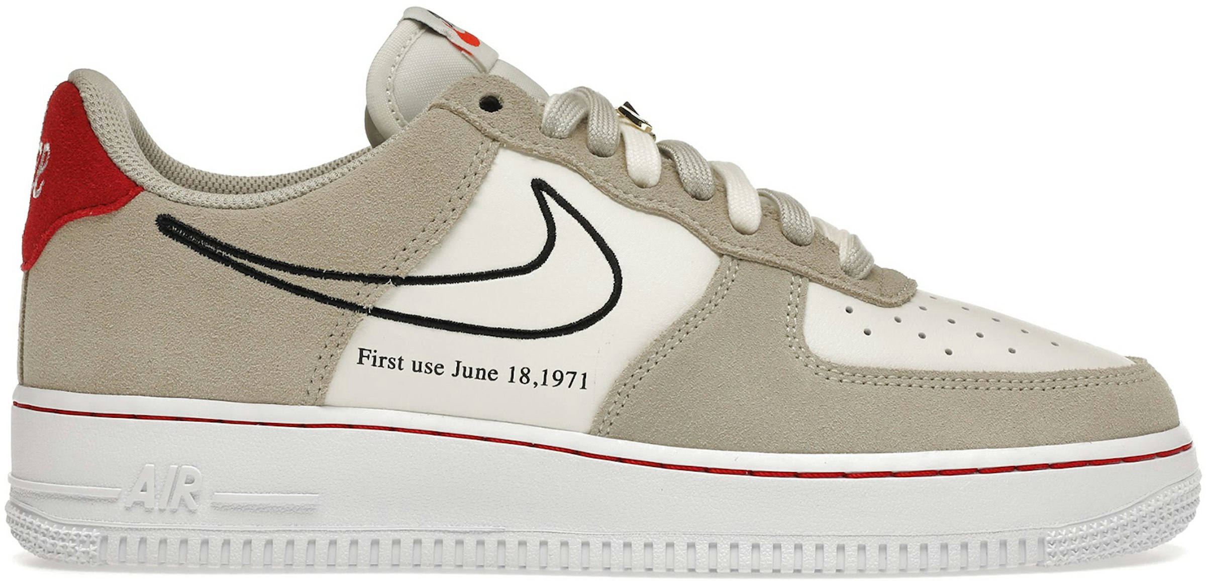 Simposio celebracion insuficiente Nike Air Force 1 Low First Use Light Sail Red Men's - DB3597-100 - US