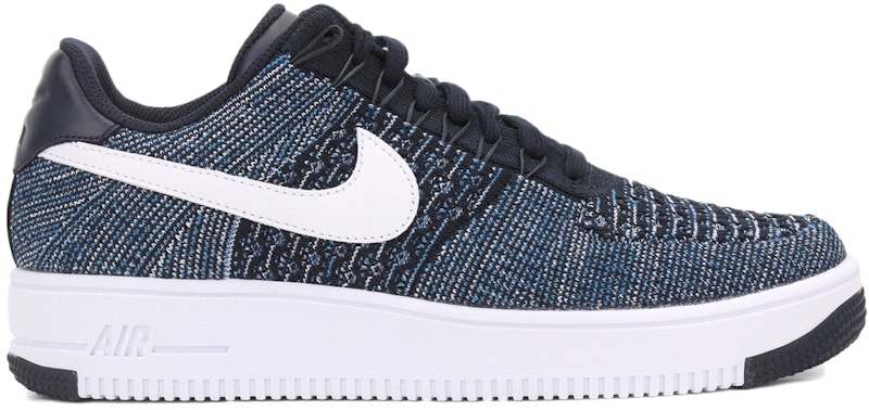 Nike Air Force 1 Low Flyknit Obsidian Men's - 817419-400 - US