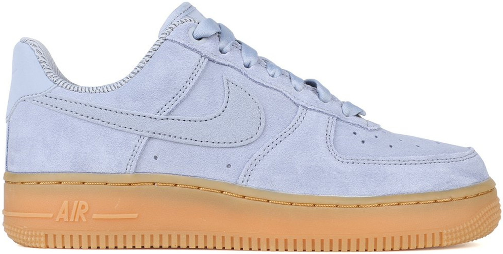 white air force ones with bubble gum sole
