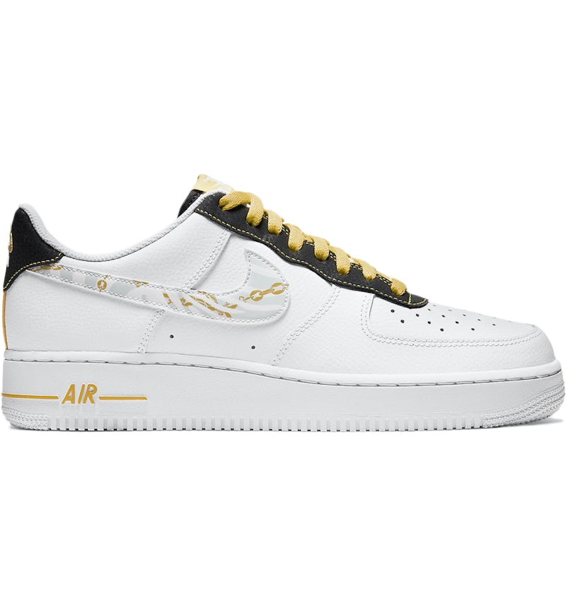 Nike Air Force 1 Low Gold Link Zebra Men's - DH5284-100 - US Nike Air Force 1 Low Gold Link Zebra Men's - DH5284-100 - US