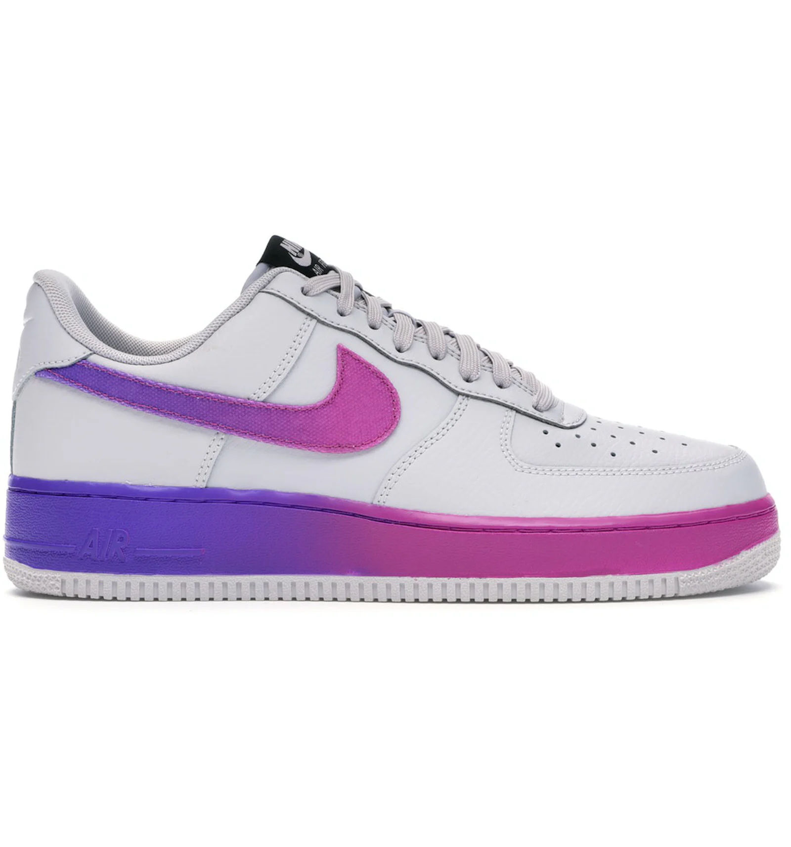 Grey and purple air force ones hotsell