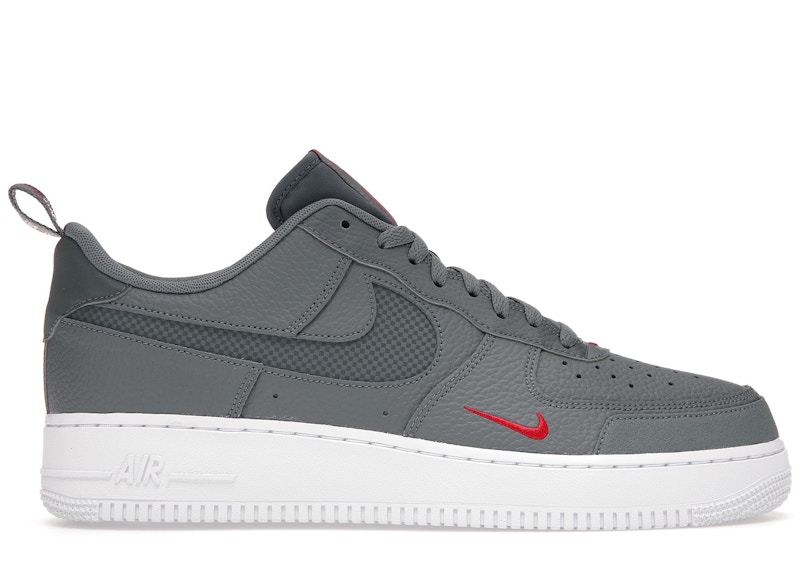 nike airforce 1 grey red