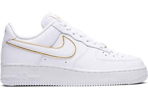 Air force 1 with gold swoosh discount