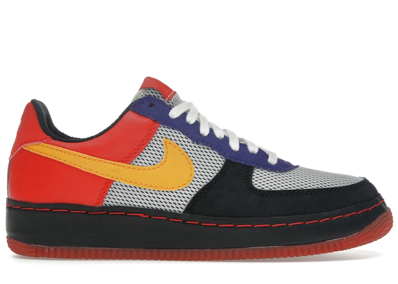 Pre-owned Nike Men's  Air Force 1 Low Inside Out Albis Pack (2005) Sneakers In Black/taxi/chile Red