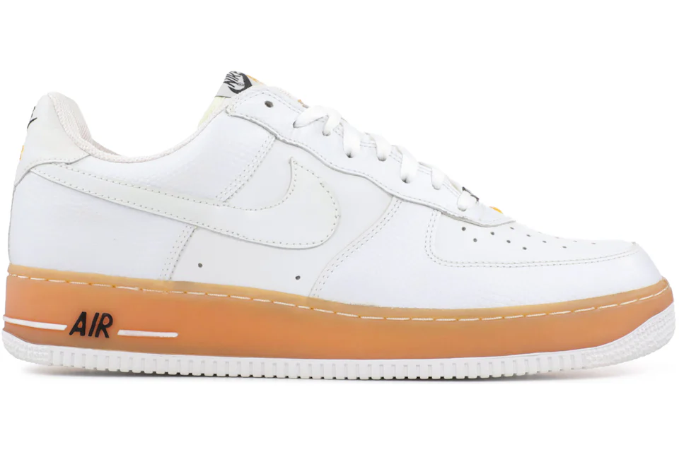 Nike air force 1 top low white gum sole