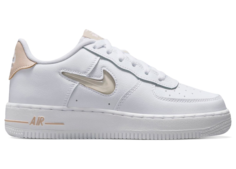 Nike Air Force 1 Low Jewel White Pale Ivory (GS) - HV2535-101 - US