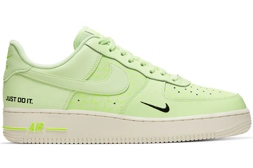 Nike air force 1 just do it mens best sale green