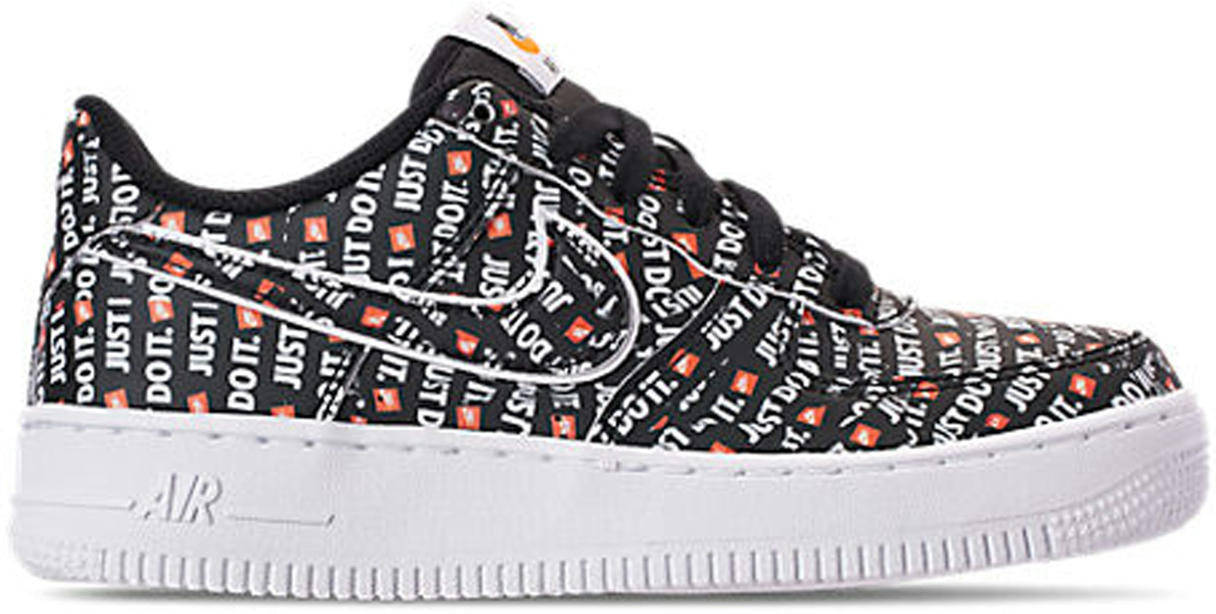 Pavimentación coser terraza Nike Air Force 1 Low Just Do It Pack Black (GS) Kids' - AO3977-001 - US