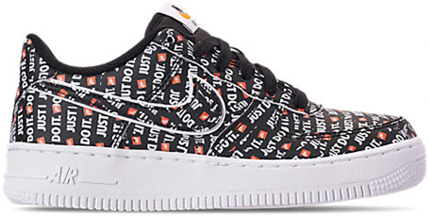 Nike Air Force 1 Low Just Do It Pack Black (GS) Kids' - AO3977-001 -