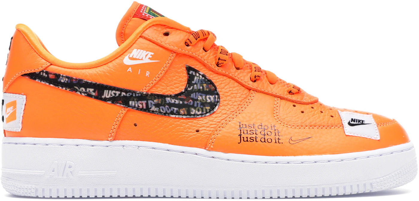 Bibliografía Crónica software Nike Air Force 1 Low Just Do It Pack Total Orange Men's - AR7719-800 - US