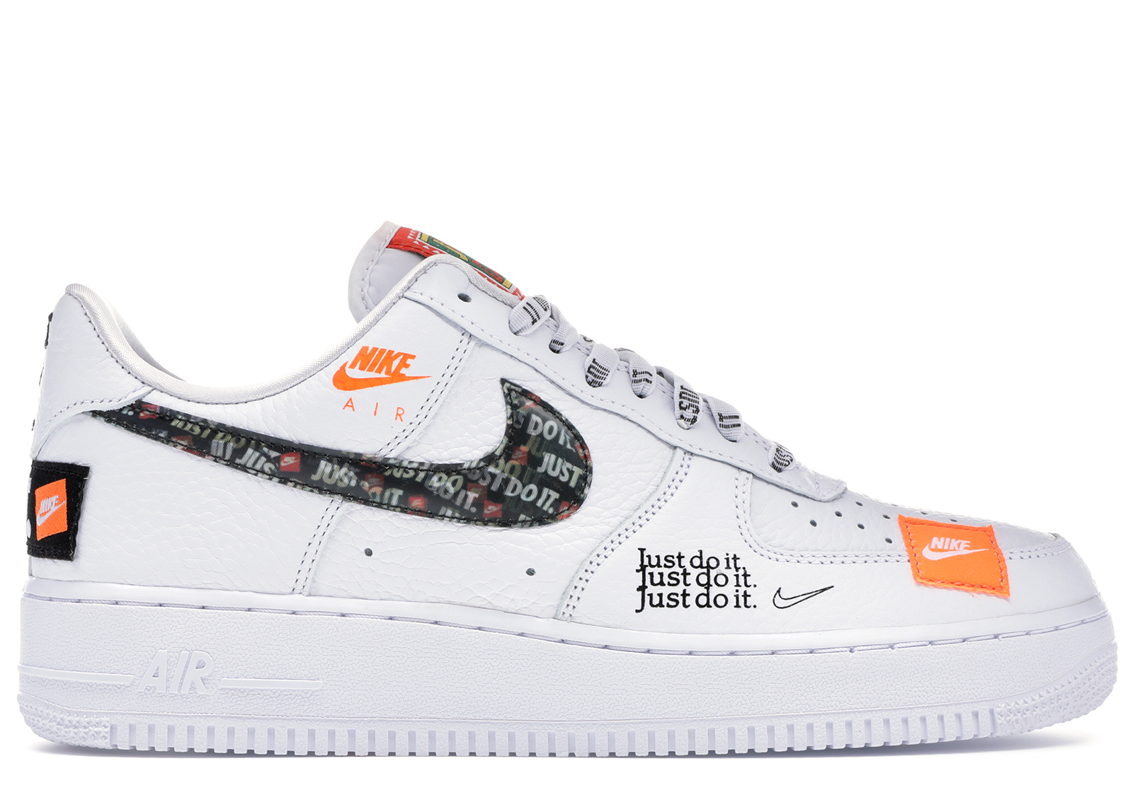 Nike Air Force 1 Low Just Do It Pack White/Black Men's - AR7719 