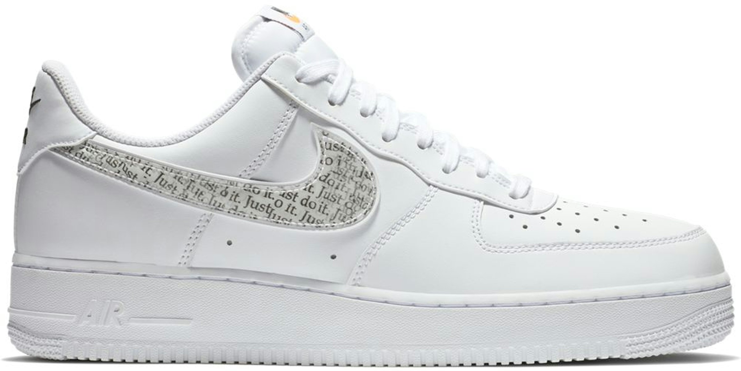 Nike Air Force 1 Just Do It Pack White Clear Men's - BQ5361-100 -
