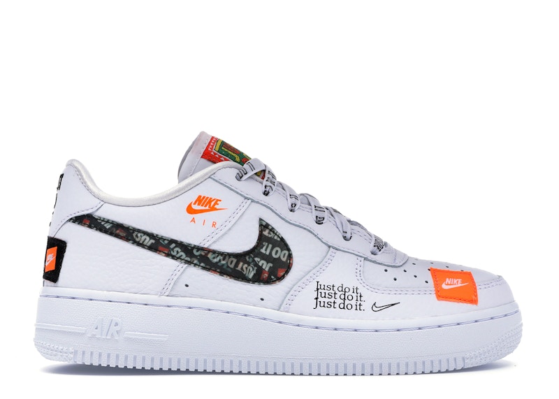 Nike Air Force 1 Low Just Do It Pack White (GS) キッズ - AO3977