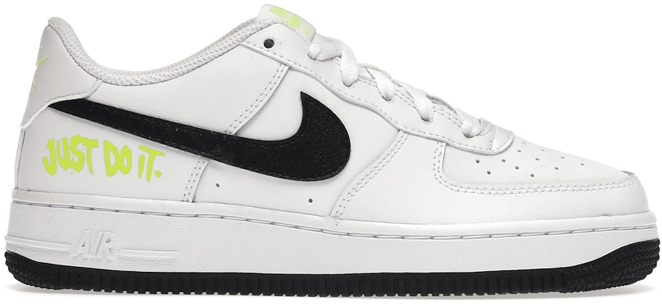Th trolebús cheque Nike Air Force 1 Low Just Do It White Volt (GS) Kids' - DM3271-100 - US