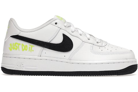 Nike Air Force Low Just Do It Blanco Volt (para escolares