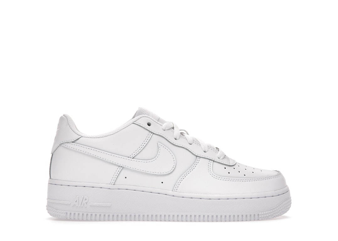 Pre-owned Nike Air Force 1 Low Le Triple White (gs) In White/white