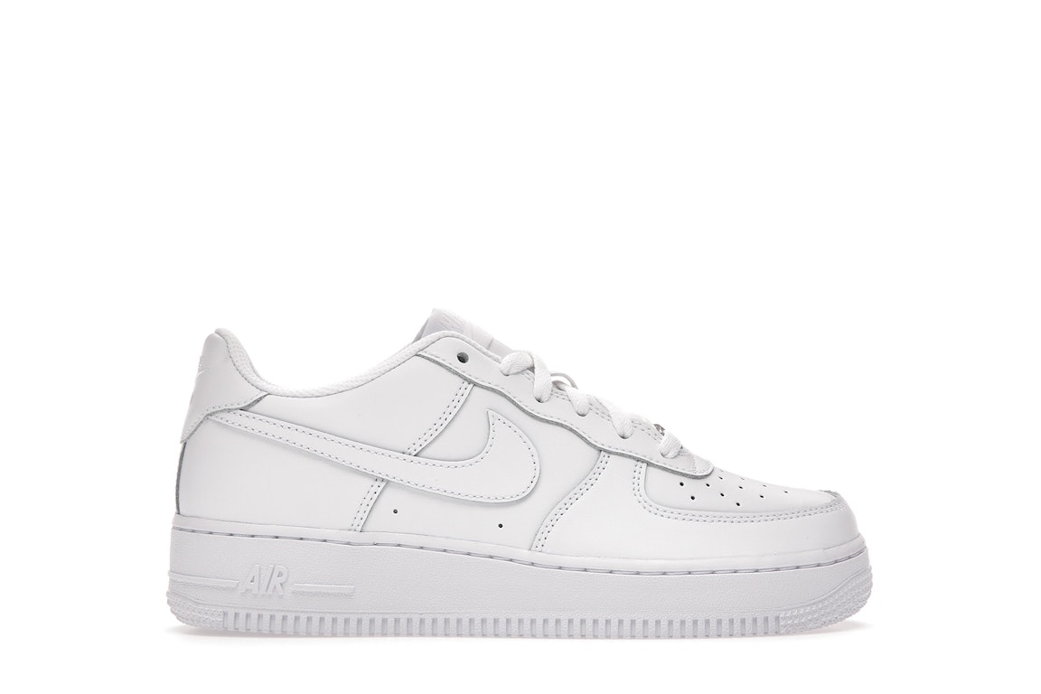 Pre-owned Nike Air Force 1 Low Le Triple White (gs) In White/white