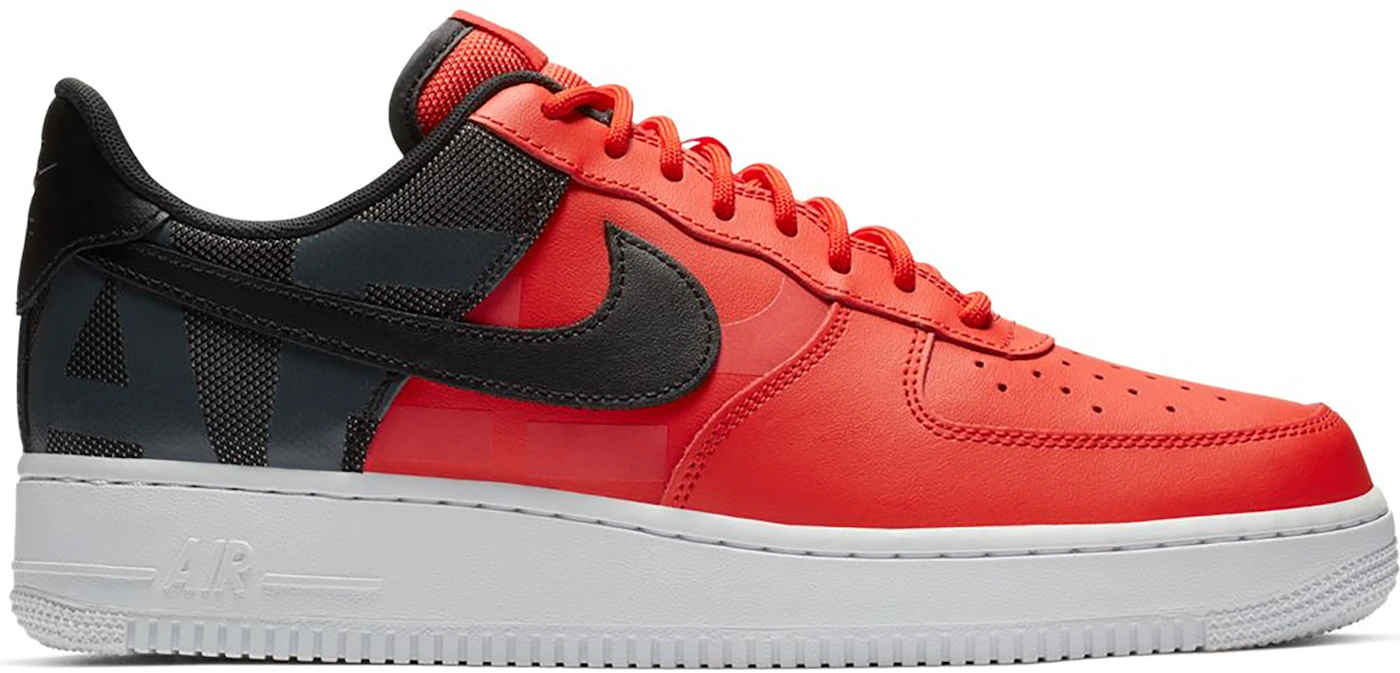 Nike Air Force 1 Low LV 8 Habanero Red Black WhiteNike Air Force 1 Low LV 8  Habanero Red Black White - OFour