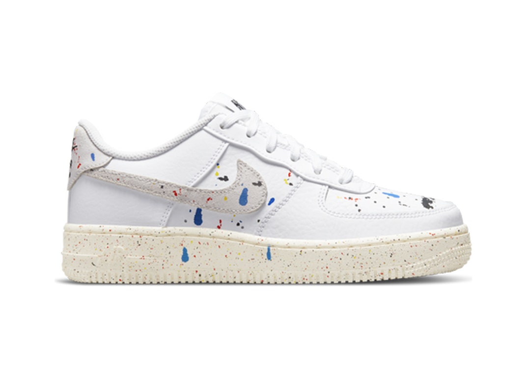 Pre-owned Nike Air Force 1 Low Lv8 3 White (gs) In White-white-sail