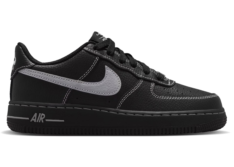 靴 Nike GS Air Force 1 Low LV8 Black 25 Nike Air Force 1 Low LV8 Black Grey (GS) - HV4762-003 - US