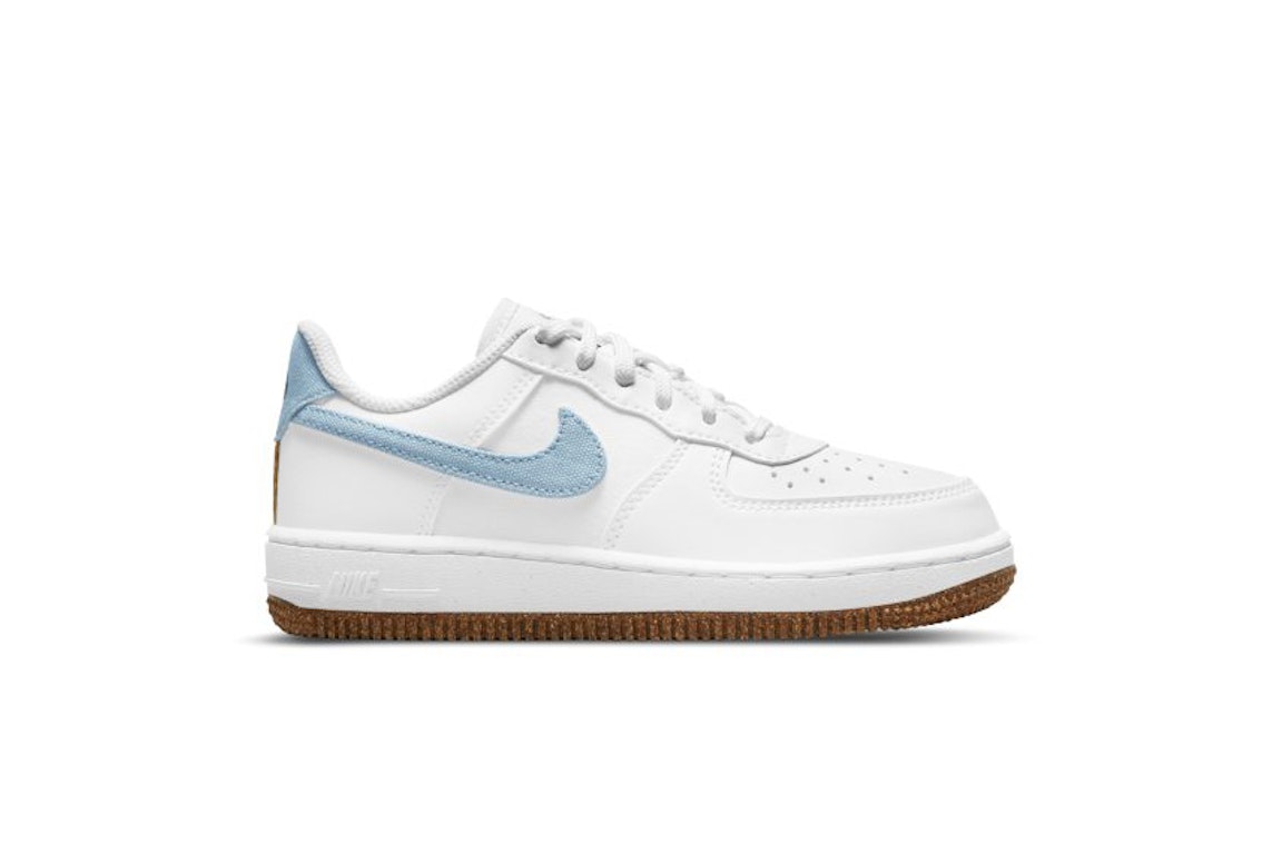 Pre-owned Nike Air Force 1 Low Lv8 Indigo (ps) In White/white/black
