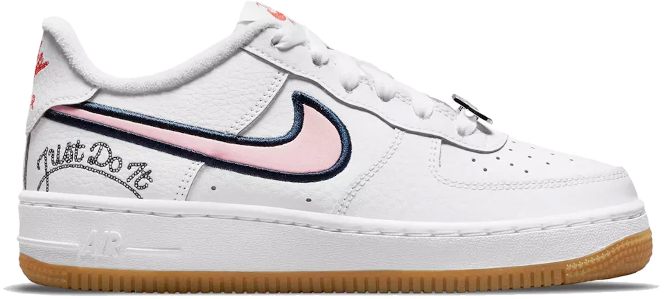 Nike Air 1 Low LV8 Just Do It White Pink Glaze (GS) - DB4542-100 - ES