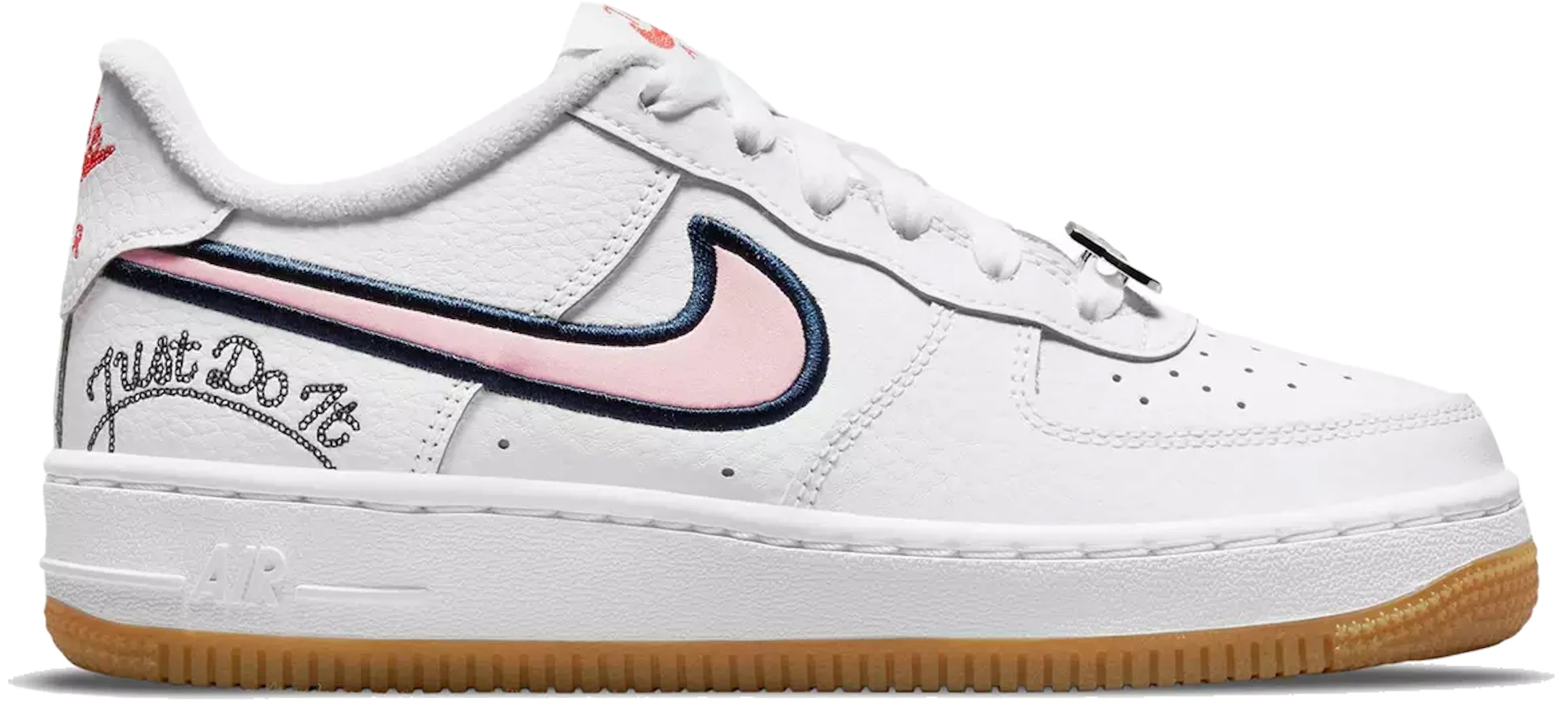 Nike Air Force 1 Low Just It White Pink Glaze (GS) - - ES