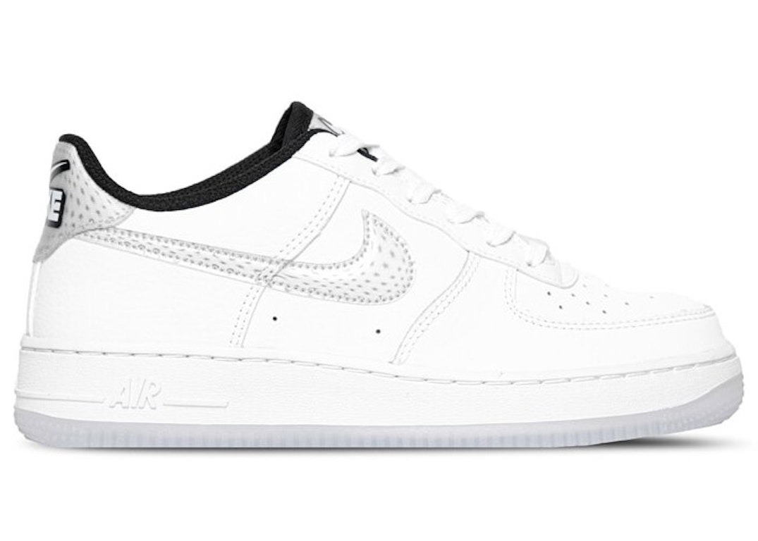Pre-owned Nike Air Force 1 Low Lv8 Ksa White Glacier Blue (gs) In White/white/glacier Blue