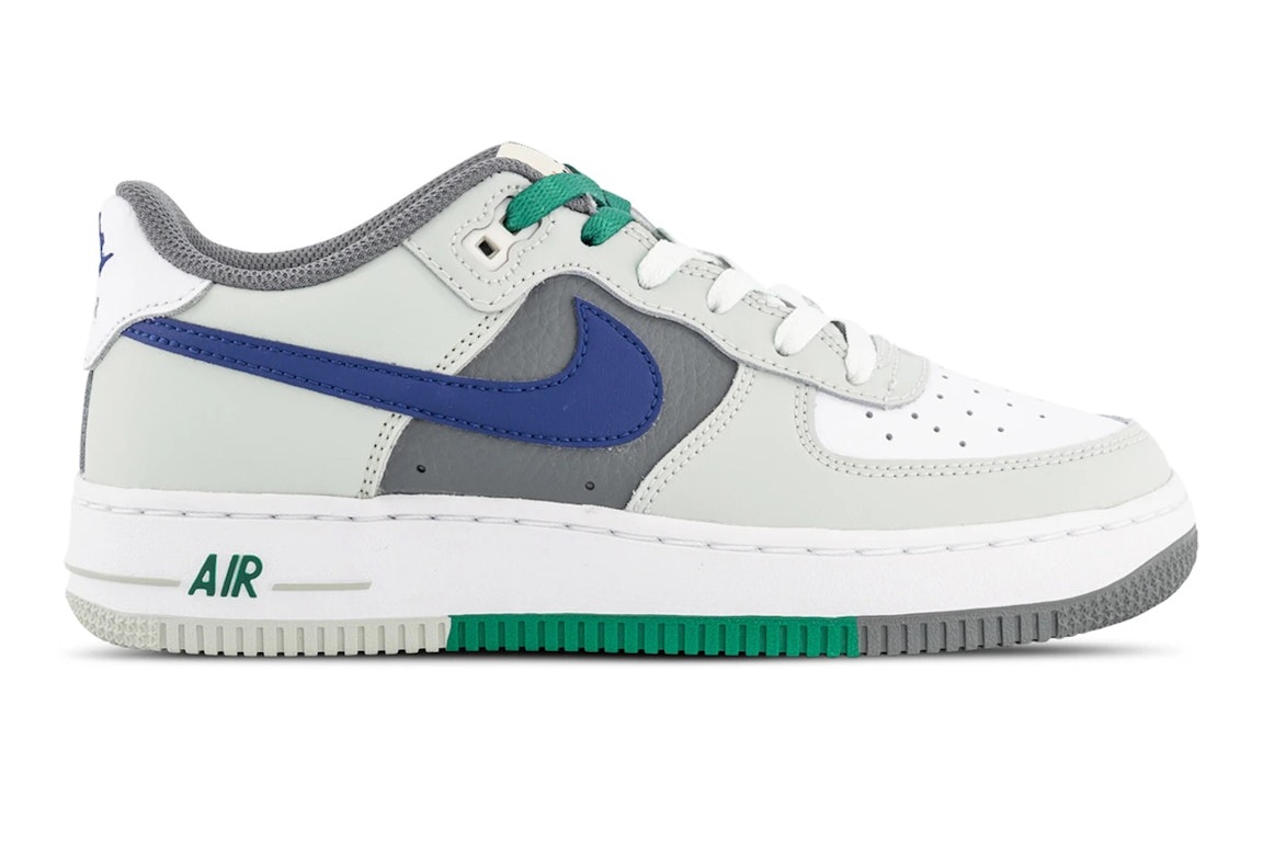 Pre-owned Nike Air Force 1 Low Lv8 Light Green Remix (gs) In Light Silver/white/smoke Grey