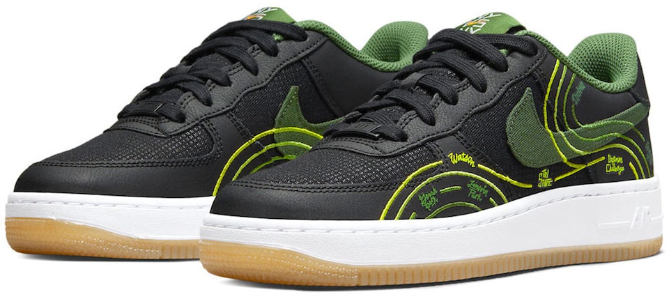 Nike Air Force 1 Low LV8 Black Ghost Green (GS)