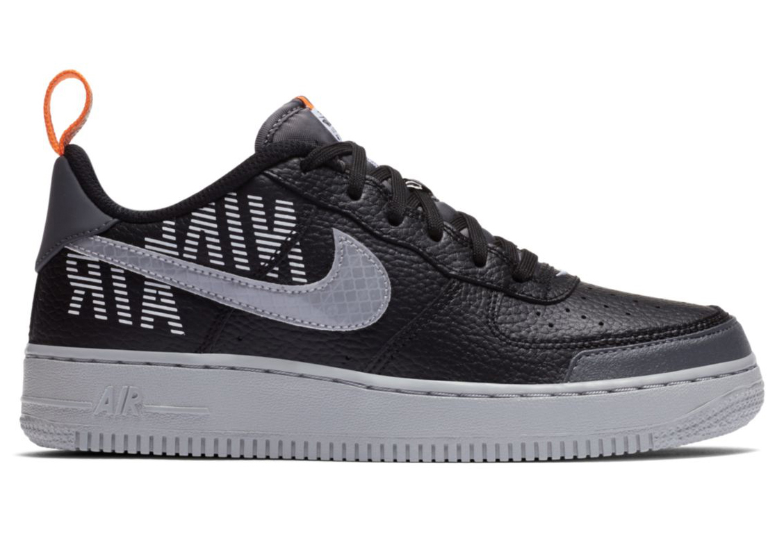 Nike Air Force 1 Low LV8 Under Construction Black (GS) キッズ ...